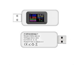 USB тестер KEWEISI KWS-MX18 Белый