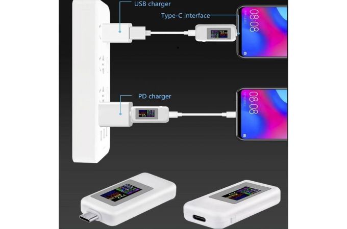 USB тестер KEWEISI KWS-MX1902C Белый