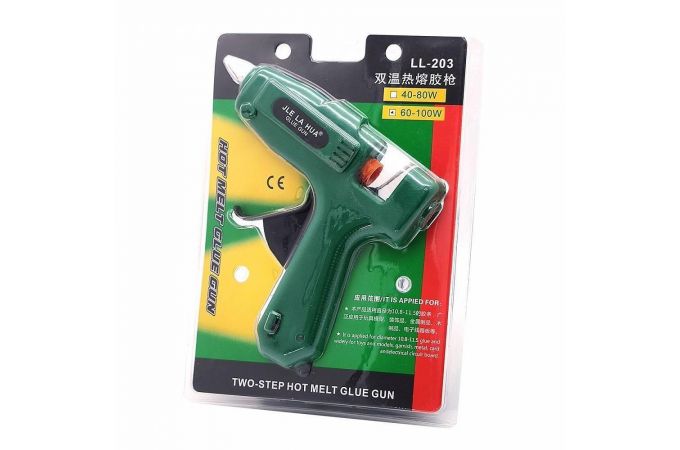 Пистолет клеевой JLE LA HUA LL-203 (60-100Вт, 220В,11мм)