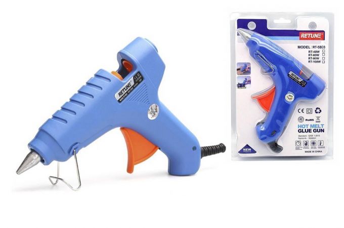 Пистолет клеевой RETUNE RT-5803 (40Вт, 220В, 11мм)