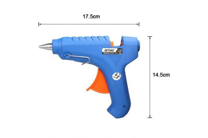 Пистолет клеевой RETUNE RT-5803 (40Вт, 220В, 11мм)