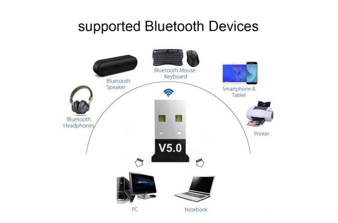 Адаптер USB Bluetooth 5.0 Орбита OT-PCB13 (V5.0) (аналог 20031839)