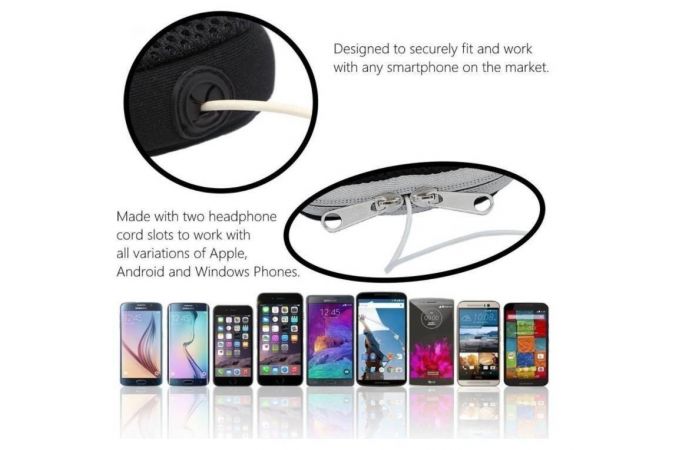 Чехол-нарукавник для смартфона Орбита OT-SMH10 Черный (180*110 мм) (черный)