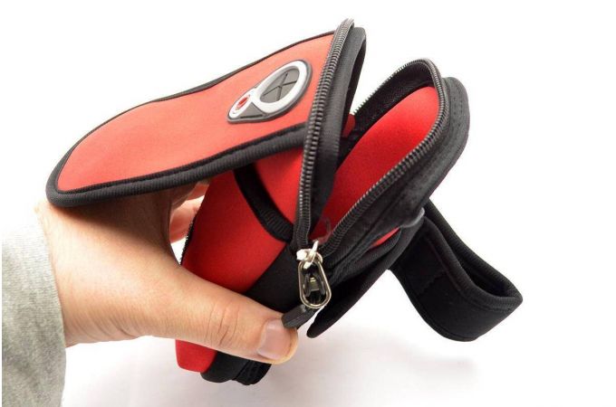 Чехол-нарукавник для смартфона Орбита OT-SMH11 (170*100 мм) (красный)