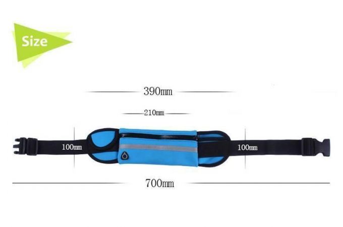 Сумка-ремень для смартфона Орбита OT-SMH12 (200*90 мм) (синий)