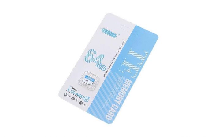 Карта памяти microSDHC EZRA SD01 TF 64 GB (class10) без адаптера