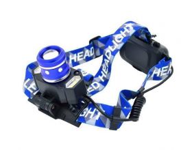 Фонарь налобный Патриот SL-704 (3L, 2*18650.,ZOOM)