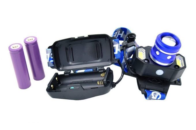 Фонарь налобный Патриот SL-704 (3L, 2*18650.,ZOOM)