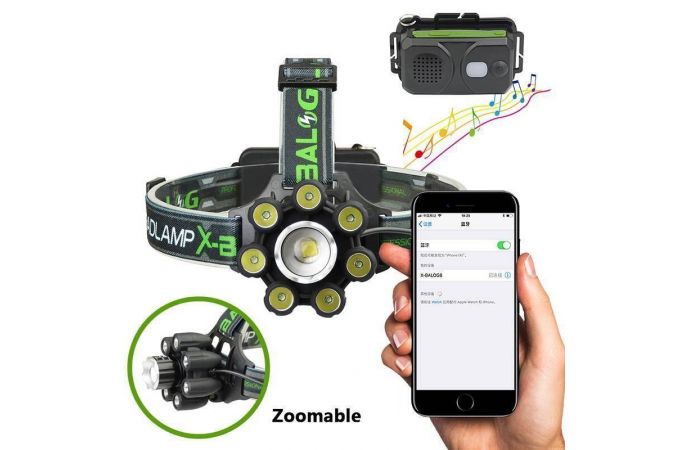 Фонарь налобный Патриот SL-700 (T6, Bluetooth)