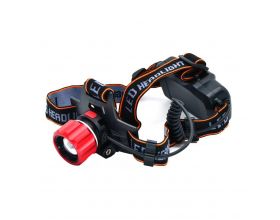 Фонарь налобный Патриот SL-T100 (1L, 2*18650, ZOOM)