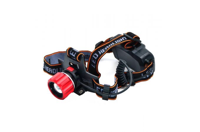 Фонарь налобный Патриот SL-T100 (1L, 2*18650, ZOOM)