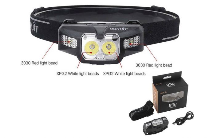 Фонарь налобный BORUIT B30
