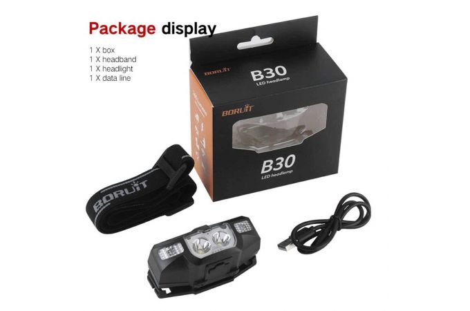 Фонарь налобный BORUIT B30