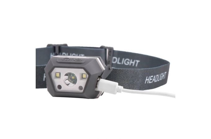 Фонарь налобный Патриот PT-FLG39 (3L, аккум, дат.движ)