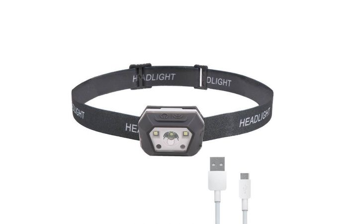 Фонарь налобный Патриот PT-FLG39 (3L, аккум, дат.движ)