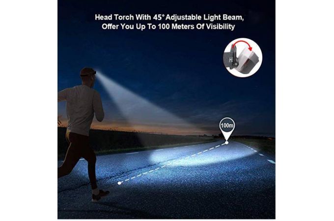 Фонарь налобный Патриот PT-FLG39 (3L, аккум, дат.движ)