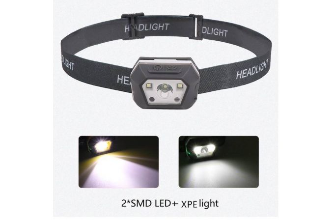 Фонарь налобный Патриот PT-FLG39 (3L, аккум, дат.движ)