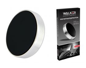 Держатель автомобильный для телефона WALKER CX-003 магнитный на панель, серебряный
