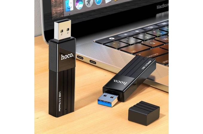 Картридер Card-Reader  HOCO HB20  SD/microSD USB 3.0 черный