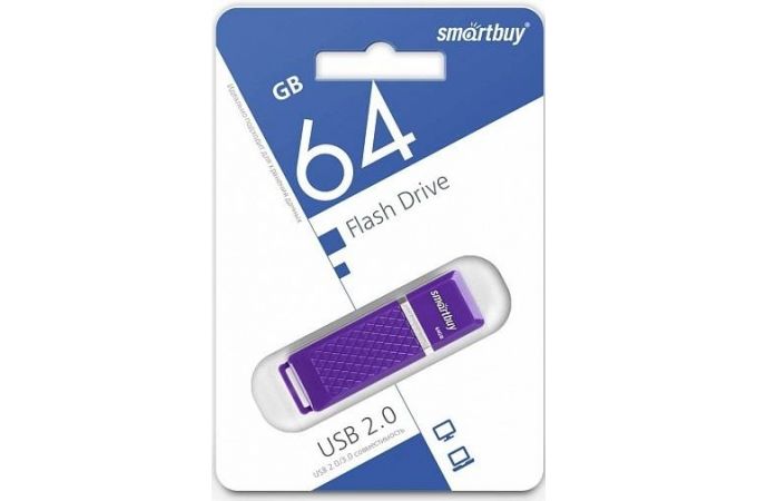 Флешка USB 2.0 Smartbuy 32GB Quartz series Violet (SB32GBQZ-V)