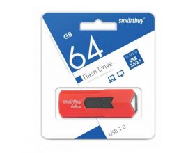 Флешка USB 3.0 Smartbuy 64GB STREAM Red (SB64GBST-R3)