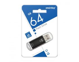 Флешка USB 3.0 Smartbuy 64GB V-Cut Black (SB64GBVC-K3)