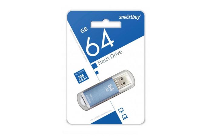 Флешка USB 3.0 Smartbuy 64GB V-Cut Blue (SB64GBVC-B3)