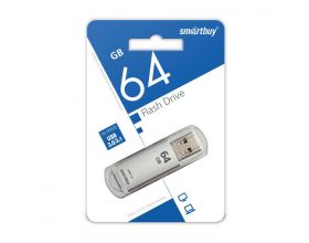 Флешка USB 3.0 Smartbuy 64GB V-Cut Silver (SB64GBVC-S3)