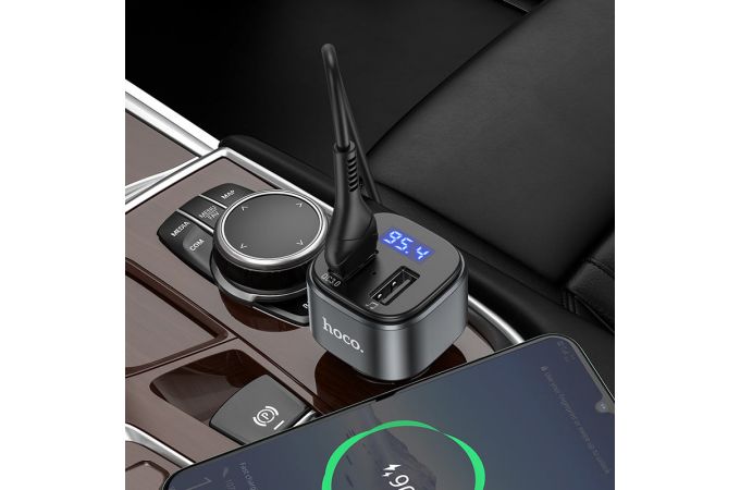 FM-Модулятор HOCO E67 Fighter QC3.0 car BT FM transmitter