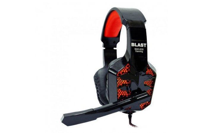 Наушники мониторные проводные Blast BAH-630 Gaming (черно-красный)