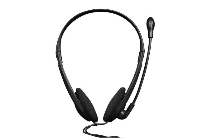 Наушники мониторные проводные Canyon HS-01 (черно-оранжевый)