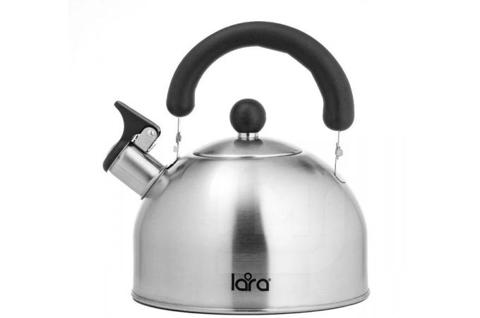 Чайник со свистком LARA LR00-40 2 л, зеркальный, индукция, тодщина стенок 0,35 мм
