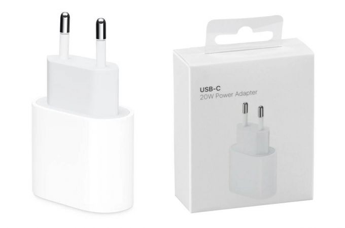 Сетевое зарядное устройство USB-C 20W для Apple iPhone (белый) STANDART (12W)