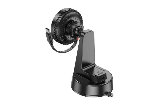 Держатель автомобильный для телефона BOROFONE BH208 Mona retractable magnetic wireless fast charging car holder(center console) черный