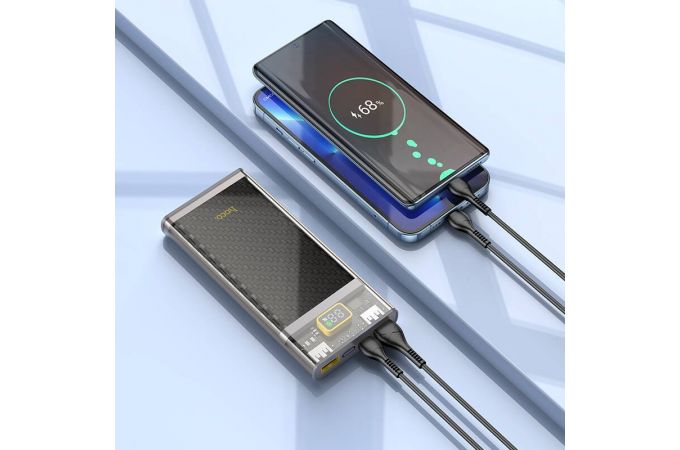 Универсальный дополнительный аккумулятор Power Bank HOCO J103 Discovery edition 22.5W (10000 mAh) (серый)