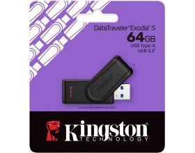 USB флеш накопитель 64 Gb Kingston DT Exodia S черный / DTXS/64GB / USB 3.2