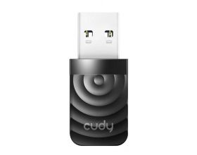Wi-Fi адаптер Cudy WU1300S AC1300 USB 3.0, черный