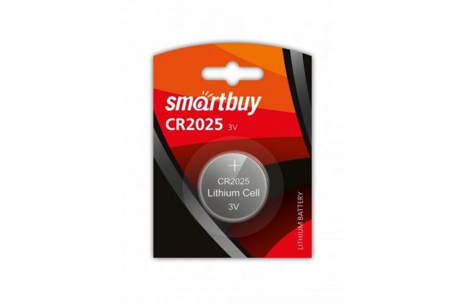 Батарейка литиевая Smartbuy CR2025 BL1 блистер цена за 1 шт (12/720) (SBBL-2025-1B)