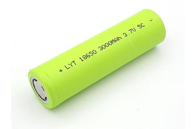 Аккумулятор 18650 (3000mAh, 5С, 20мОм, 500 циклов)