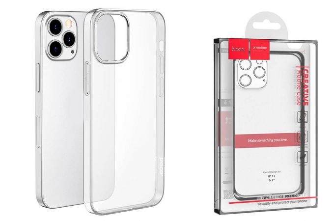 Чехол для iPhone 12 Pro Max (6,7) HOCO Light series TPU Case тонкий (прозрачный)