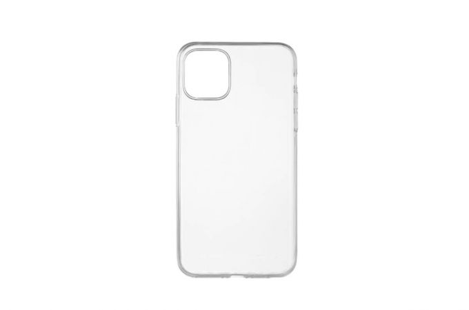 Чехол силиконовый iPhone 11 Pro Max (6.5) с заглушкой (прозрачный)