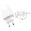 Сетевое зарядное устройство 2USB + кабель Lightning HOCO C86A Illustrious 2400mAh (белый)