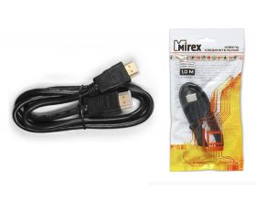 Кабель HDMI-HDMI 1м Mirex (версия 1.4) (13700-HDMI0010)