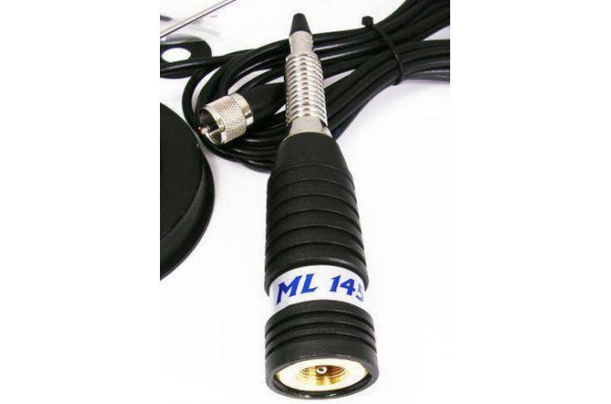 Антенна для радиостанции Sirio ML 145  MAG 1460мм, Магнитное основание 120мм,300Вт