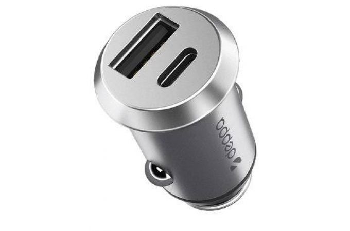 Автомобильное зарядное устройство АЗУ Deppa (11212) USB A + USB-C, PD, QC 3.0, 38W,