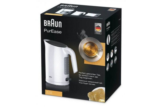 Чайник BRAUN WK 3100 белый 2200 Вт, 1,7 литра