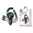 FM-Модулятор XO BCC07 Smart Bluetooth MP3 Car Charger + One Drag Three Data Cable 5V3.1A with Ambient Light (черный)