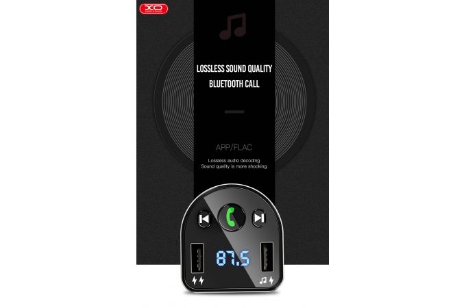 FM-Модулятор XO BCC01 Bluetooth car charger + FM + MP3 (черный)