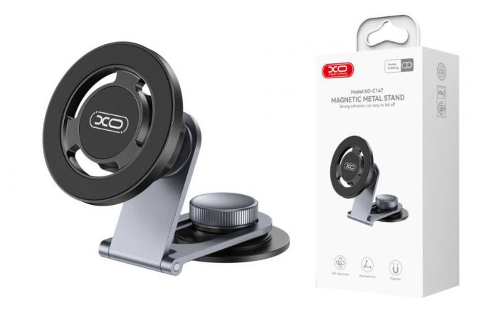 Держатель автомобильный для телефона XO C147 Metal Magnetic Car Holder Tarnish