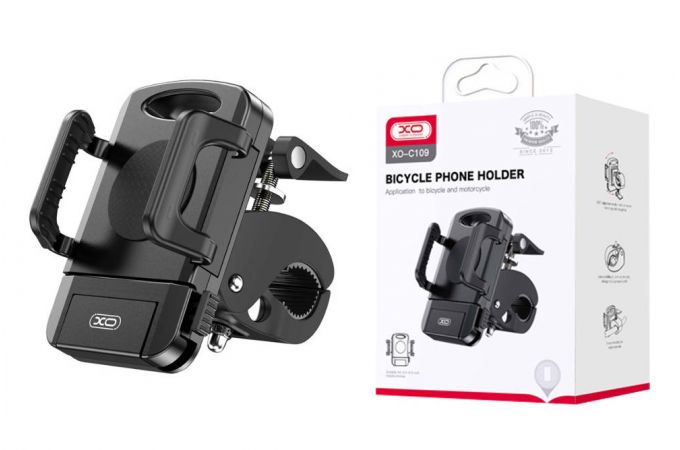 Держатель велосипедный для телефона XO C109 Bicycle/Motorcycle Phone Holder мото (черный)